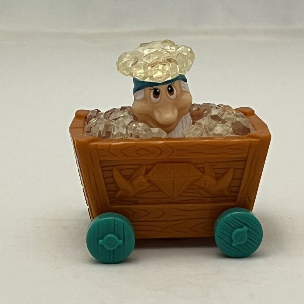 Vintage 1992 McDonalds Happy Meal Disney Snow White 7 Dwarves Bashful Car Toy